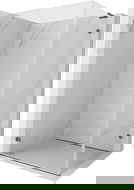 Mexen Lunar-B L balosz fülke nyitható bal 90 x 80 cm, átlátszó, gun szürke kefélt - 832L-090-080-66-00-L