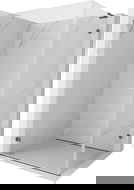 Mexen Lunar-B L zuhanykabin balos nyílóajtós 100 x 80 cm, átlátszó, gun gray kefe hatású - 832L-100-080-66-00-L