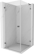 Mexen Lunar-B L cabină de duș pivotantă stânga 70 x 70 cm, transparentă, metal armat - 832L-070-070-95-00-L