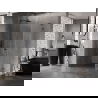 Mexen Lunar-B L cabină de duș batantă stânga 95 x 80 cm, transparent, gun metal - 832L-095-080-95-00-L