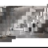Mexen Lunar-B L cabină de duș tip swing stânga 90 x 90 cm, transparent, nichel periat- 832L-090-090-97-00-L