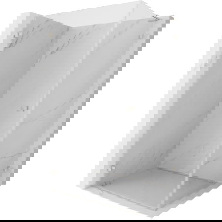 Mexen Lunar-B L zuhanykabin nyíló bal 95 x 90 cm, átlátszó, matt nikkel - 832L-095-090-97-00-L