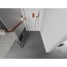 Mexen Kioto+ zuhanyfal polccal Walk-in 120 x 200 cm, átlátszó/fagyott, rózsaarany - 800-120-121-60-35