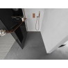 Mexen Kioto+ zuhanyfal polccal Walk-in 70 x 200 cm, grafit, rózsaszín arany - 800-070-121-60-40