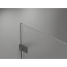 Mexen Lunar-B jobbos, nyíló zuhanykabin 100 x 90 cm, átlátszó, gunmetal - 832-100-090-95-00-P