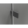 Mexen Lunar-B jobbos, nyíló zuhanykabin 100 x 90 cm, átlátszó, gunmetal - 832-100-090-95-00-P