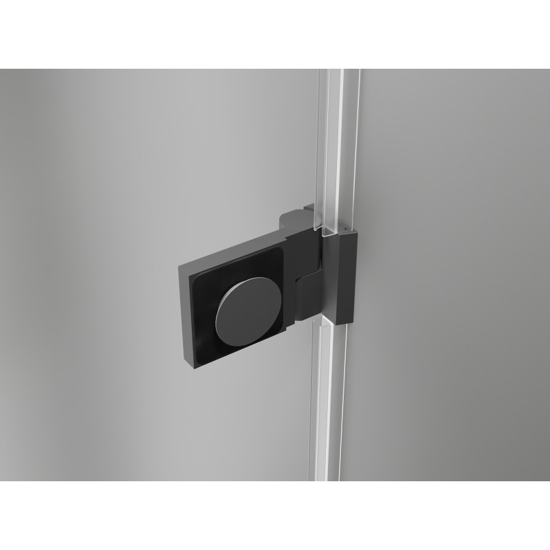 Mexen Lunar-B cabina de duș pivotantă dreapta 100 x 90 cm, transparentă, gun metal - 832-100-090-95-00-P