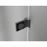 Mexen Lunar-B jobbos, nyíló zuhanykabin 100 x 90 cm, átlátszó, gunmetal - 832-100-090-95-00-P