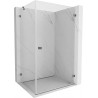 Mexen Lunar-B cabina de duș pivotantă dreapta 100 x 90 cm, transparentă, gun metal - 832-100-090-95-00-P