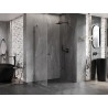 Mexen Lunar-B cabina de duș pivotantă dreapta 100 x 90 cm, transparentă, gun metal - 832-100-090-95-00-P