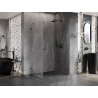 Mexen Lunar-B cabina de duș pivotantă dreapta 100 x 90 cm, transparentă, gun metal - 832-100-090-95-00-P