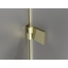 Mexen Lunar-B L cabină de duș batantă dreapta 100 x 90 cm, transparent, aurie - 832L-100-090-50-00-P