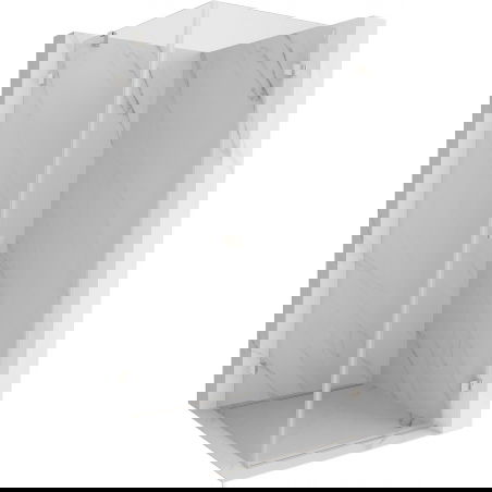 Mexen Lunar-B jobb oldalra nyíló zuhanykabin 90 x 90 cm, átlátszó, szálcsiszolt nikkel - 832-090-090-97-00-P