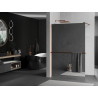 Mexen Kioto+ Zuhanyfal polccal Walk-in 80 x 200 cm, tükör, rózsaszín arany - 800-080-121-60-50