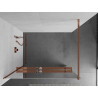 Mexen Kioto+ Zuhanyfal polccal Walk-in 80 x 200 cm, tükör, rózsaszín arany - 800-080-121-60-50