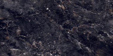 Mexen Rokocha Black gres lucios rectificat G1, plăcile de podea și perete 120 x 60 cm, luciu înalt - TL205-120-060-01