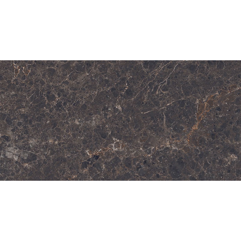 Mexen Slik Emperador Brown csiszolt gres, 120 x 60 cm padló- és falburkoló lap, magas fényű - TL207-120-060-00