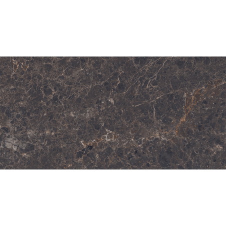 Mexen Slik Emperador Gres glazurat lucios rectificat Brown G1, plăci de pardoseală și perete 120 x 60 cm, luciu înalt