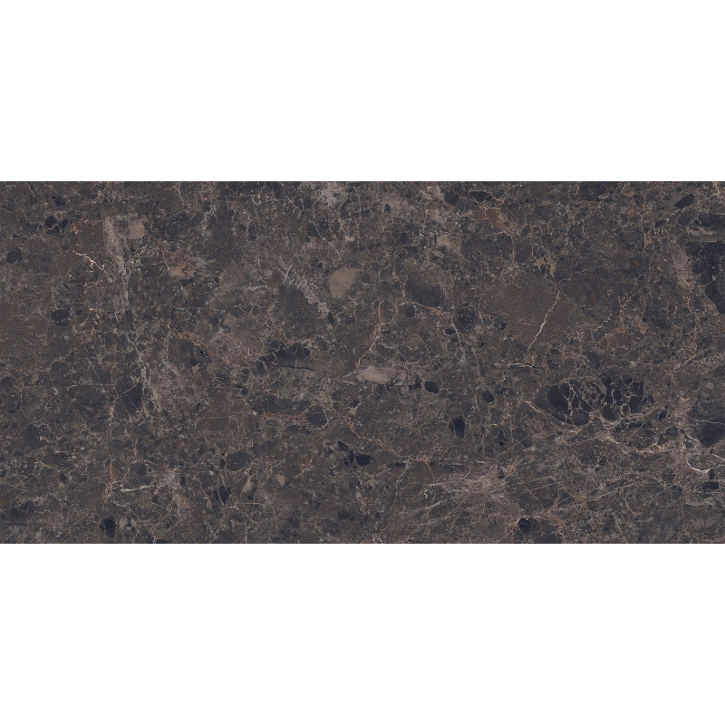 Mexen Slik Emperador Gres glazurat lucios rectificat Brown G1, plăci de pardoseală și perete 120 x 60 cm, luciu înalt
