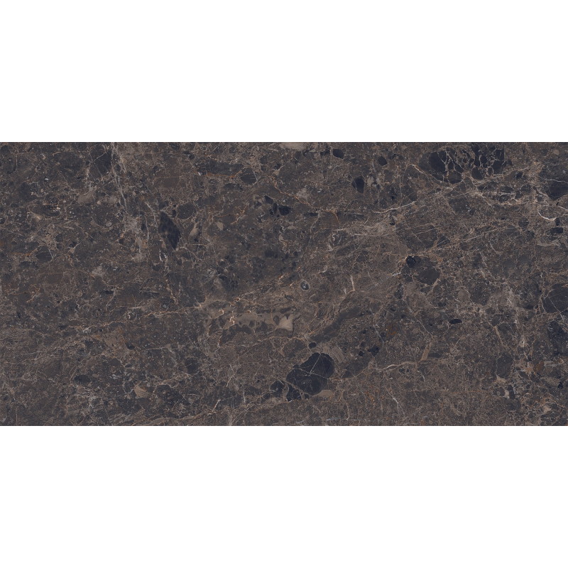 Mexen Slik Emperador Gres glazurat lucios rectificat Brown G1, plăci de pardoseală și perete 120 x 60 cm, luciu înalt