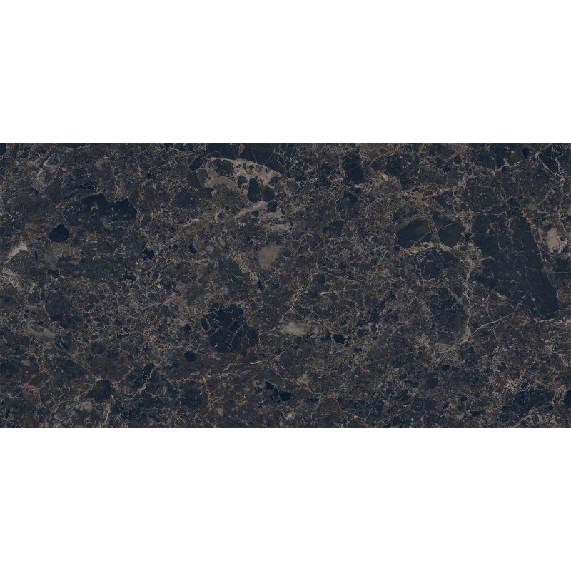 Mexen Slik Emperador Gres negru glazurat rectificat G1, placă de podea și perete 120 x 60 cm, luciu ridicat - TL207-120-060-01