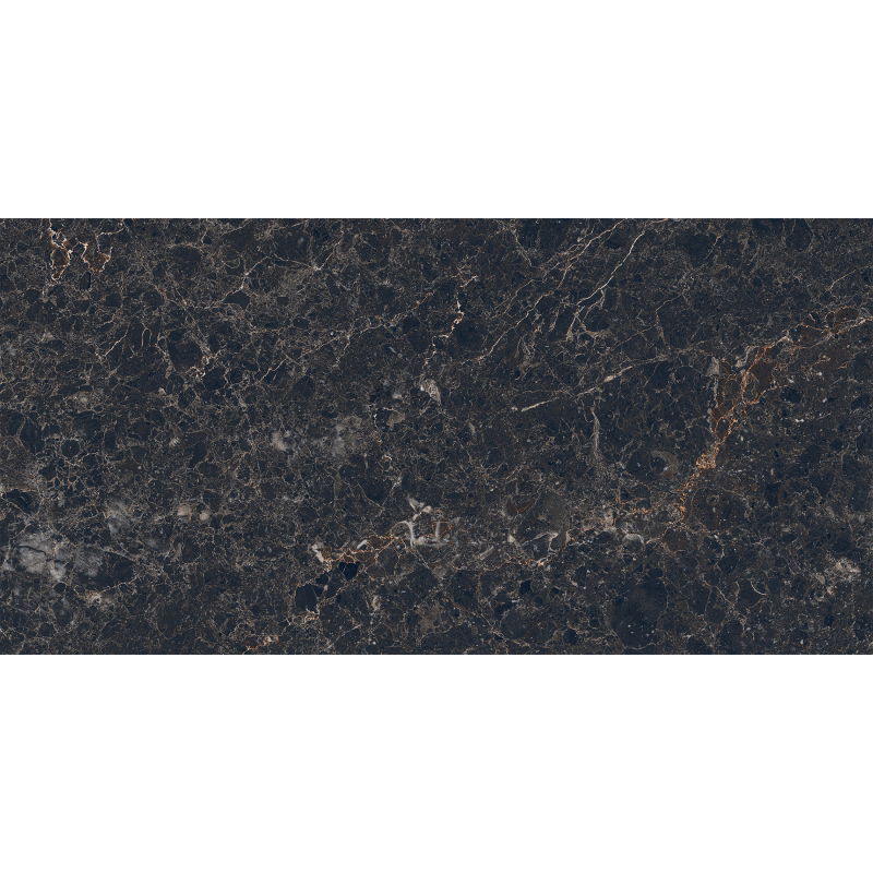 Mexen Slik Emperador Black gres smălţuit rect. G1, placă pardoseală și perete 120 x 60 cm, luciu înalt - TL207-120-060-01