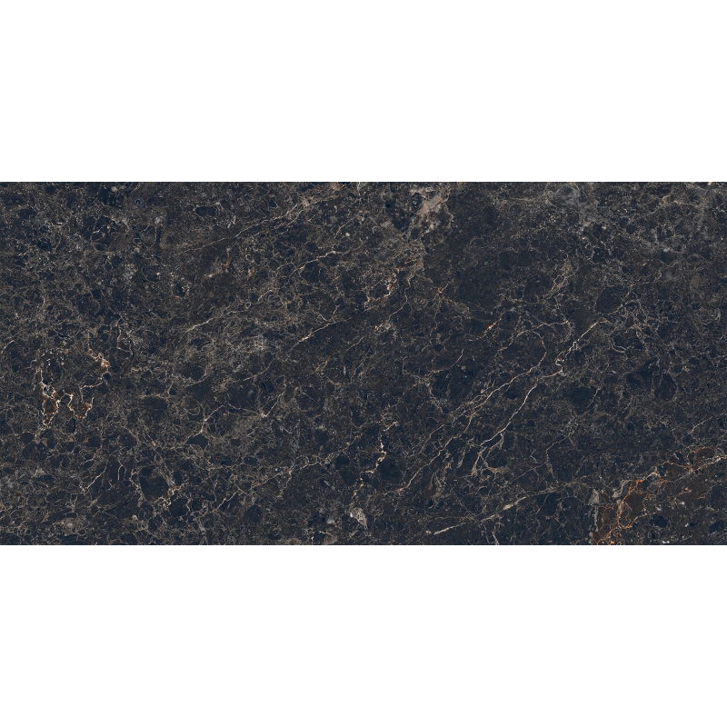 Mexen Slik Emperador Gres negru glazurat rectificat G1, placă de podea și perete 120 x 60 cm, luciu ridicat - TL207-120-060-01