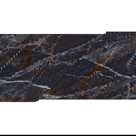 Mexen Orlo Negru gresie glazurată rectificată G1, placă de pardoseală și perete 120 x 60 cm, luciu ridicat - TL211-120-060-00