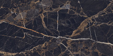 Mexen Orlo Negru gresie glazurată rectificată G1, placă de pardoseală și perete 120 x 60 cm, luciu ridicat - TL211-120-060-00