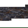 Mexen Orlo Negru gresie glazurată rectificată G1, placă de pardoseală și perete 120 x 60 cm, luciu ridicat - TL211-120-060-00