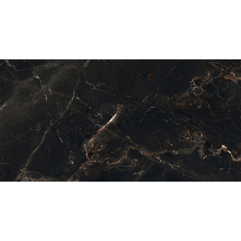 Mexen Marquino Black gres glazurat rekt. G1, placă de podea și perete 120 x 60 cm, luciu ridicat - TL214-120-060-00
