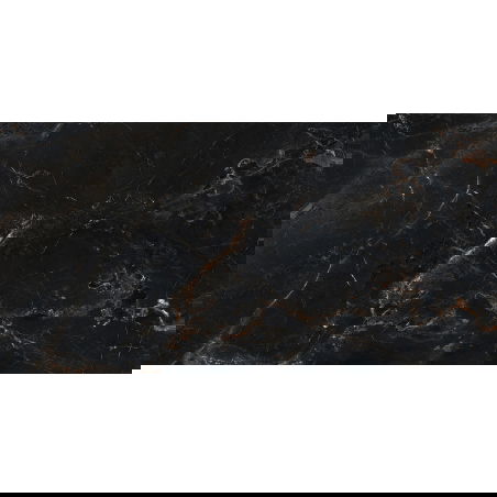 Mexen Marquino Black gres glazurat rekt. G1, placă de podea și perete 120 x 60 cm, luciu ridicat - TL214-120-060-00
