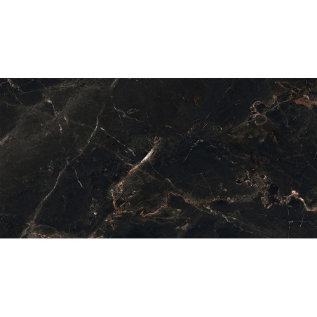 Mexen Marquino Gres negru emailat rectificat G1, placă de podea și perete 120 x 60 cm, luciu înalt - TL214-120-060-00