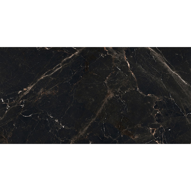 Mexen Marquino Gres negru emailat rectificat G1, placă de podea și perete 120 x 60 cm, luciu înalt - TL214-120-060-00