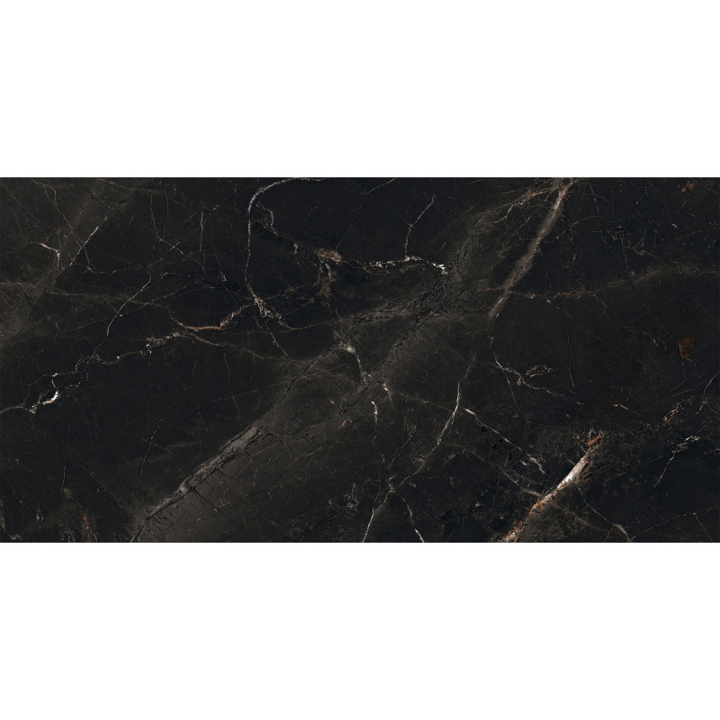 Mexen Marquino Gres negru emailat rectificat G1, placă de podea și perete 120 x 60 cm, luciu înalt - TL214-120-060-00