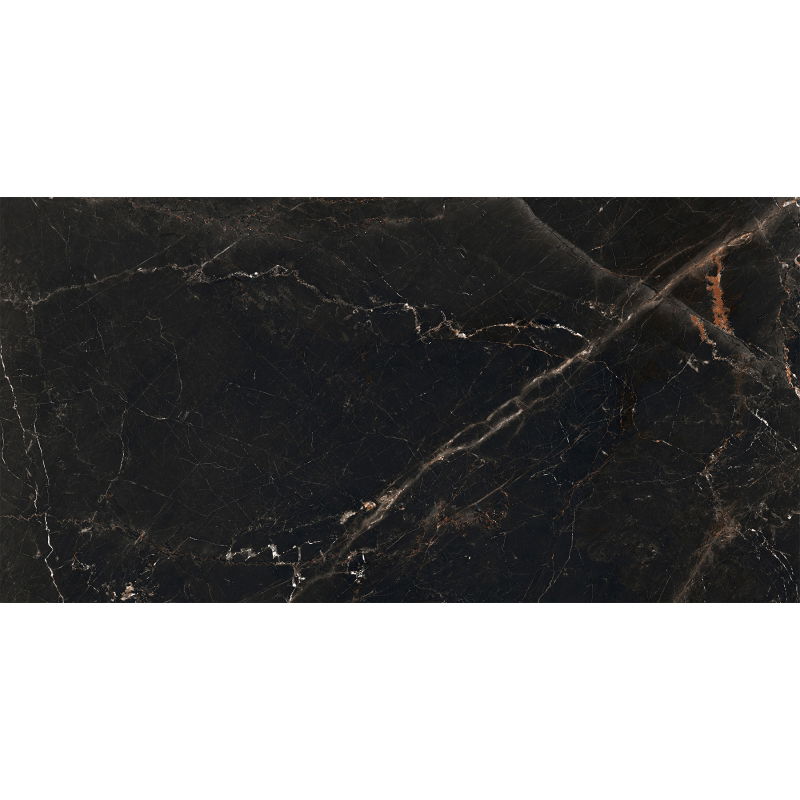 Mexen Marquino Black gres smălțuit rect. G1, placă de podea și perete 120 x 60 cm, luciu înalt - TL214-120-060-00