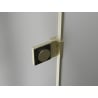 Mexen Lunar-B L cabină de duș cu balamale dreapta 100 x 80 cm, transparentă, auriu periat - 832L-100-080-55-00-P