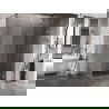 Mexen Lunar-B L cabină de duș cu ușă rabatabilă dreapta 95 x 70 cm, transparent, nichel periat - 832L-095-070-97-00-P
