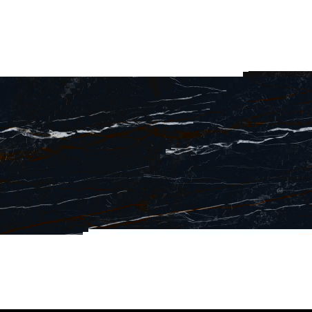 Mexen Flamingo Black plăci ceramice rectificate, gresie și faianță neglazurată 120 x 60 cm, luciu înalt - TL215-120-060-00
