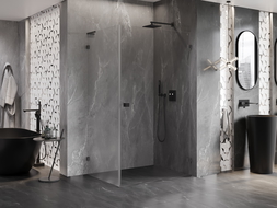 Mexen Lunar-B L cabină de duș cu deschidere pe dreapta 90 x 70 cm, transparent, gun metal - 832L-090-070-95-00-P