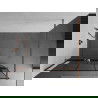Mexen Kioto+ perete de duș cu raft și cuier 90 x 200 cm, transparent/Model negru 8 mm, Roz-auriu - 800-090-121-60-78