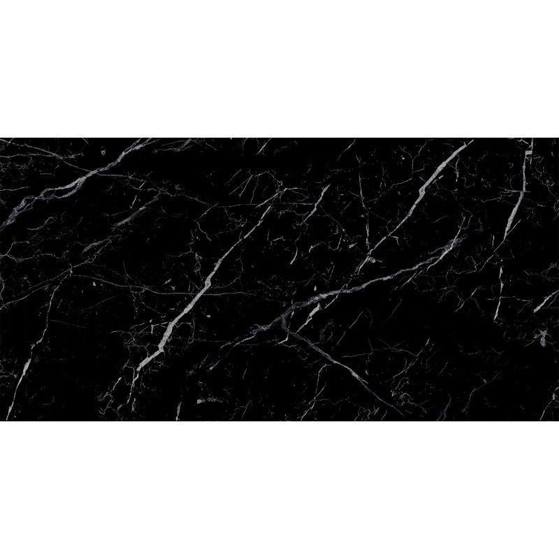 Mexen Simba Negru gresie glazurată rectificată G1, placă de podea și perete 120 x 60 cm, luciu înalt - TL210-120-060-00