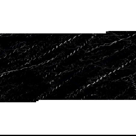 Mexen Simba Negru gresie glazurată rectificată G1, placă de podea și perete 120 x 60 cm, luciu înalt - TL210-120-060-00