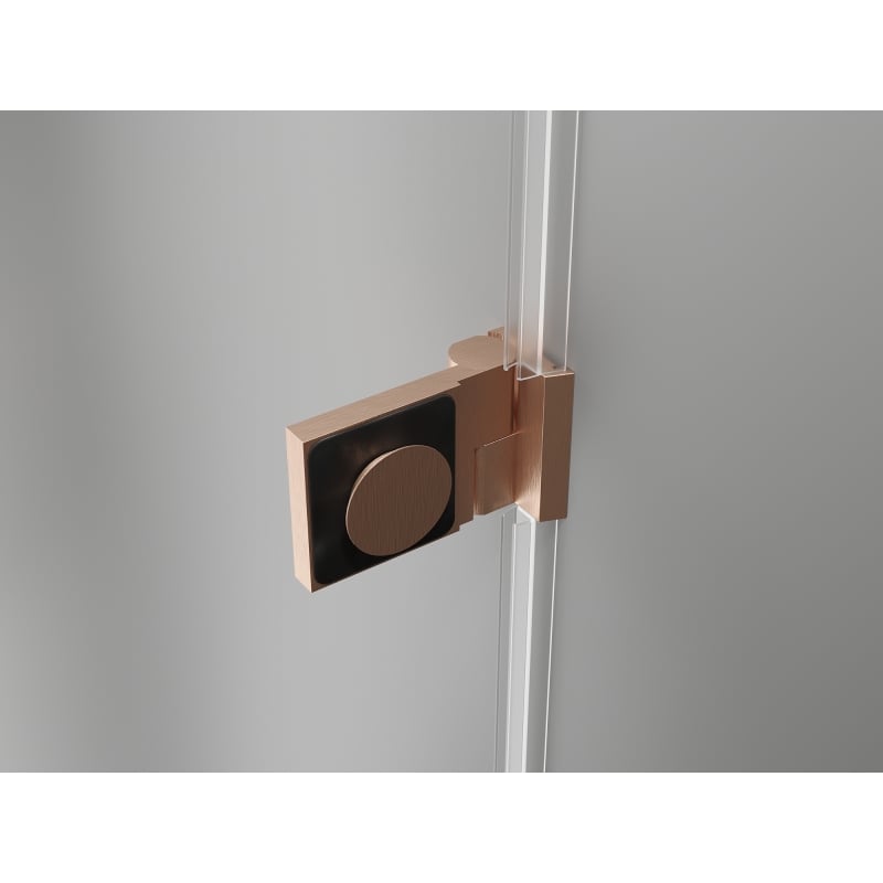 Mexen Lunar-B L cabină de duș cu deschidere dreapta 95 x 80 cm, transparent, cupru periat - 832L-095-080-65-00-P
