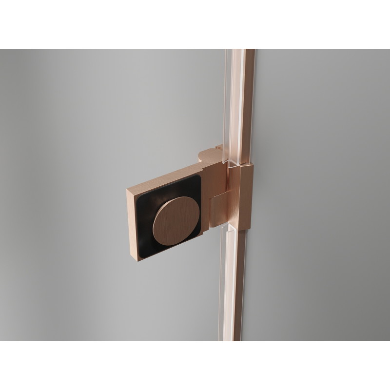 Mexen Lunar-B L cabină de duș cu deschidere dreapta 95 x 80 cm, transparent, cupru periat - 832L-095-080-65-00-P