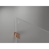 Mexen Lunar-B L cabină de duș cu deschidere dreapta 95 x 80 cm, transparent, cupru periat - 832L-095-080-65-00-P