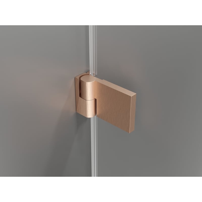 Mexen Lunar-B L cabină de duș cu deschidere dreapta 95 x 80 cm, transparent, cupru periat - 832L-095-080-65-00-P