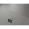 Mexen Lunar-B L cabină de duș basculantă dreapta 80 x 80 cm, transparentă, gri armă periat - 832L-080-080-66-00-P