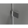 Mexen Lunar-B L cabină de duș basculantă dreapta 80 x 80 cm, transparentă, gri armă periat - 832L-080-080-66-00-P
