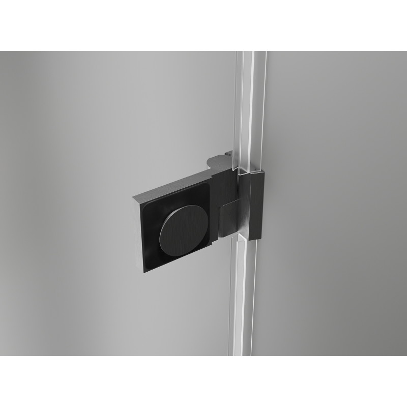 Mexen Lunar-B L cabina de duș rabatabilă dreapta 100 x 80 cm, transparent, gri armă periat - 832L-100-080-66-00-P